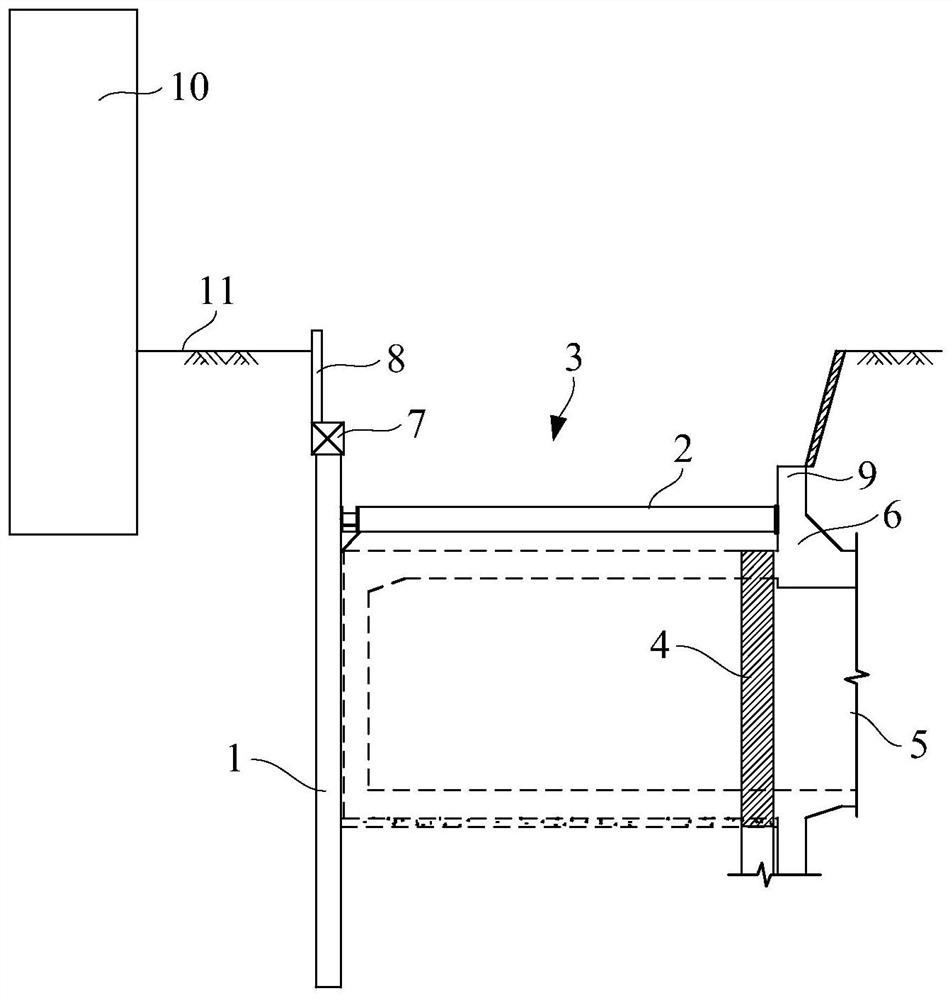 Foundation pit supporting structure