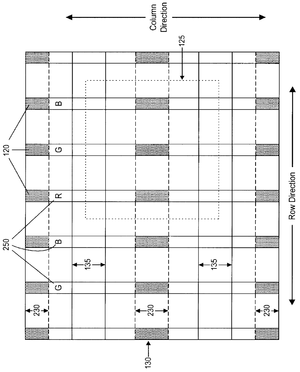 Procedures and apparatus for turning-on and turning-off elements within a field emission display device