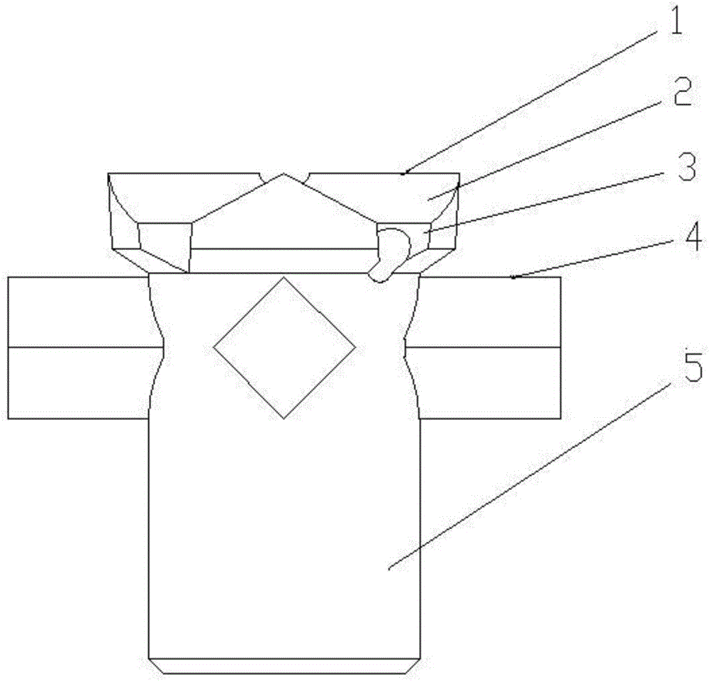 Double-layer cross-shaped self-drilling anchor bolt drill bit