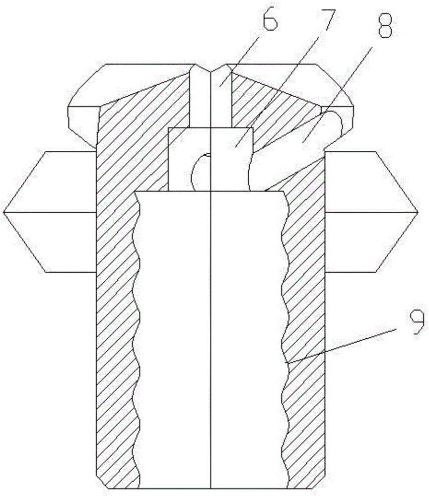 Double-layer cross-shaped self-drilling anchor bolt drill bit