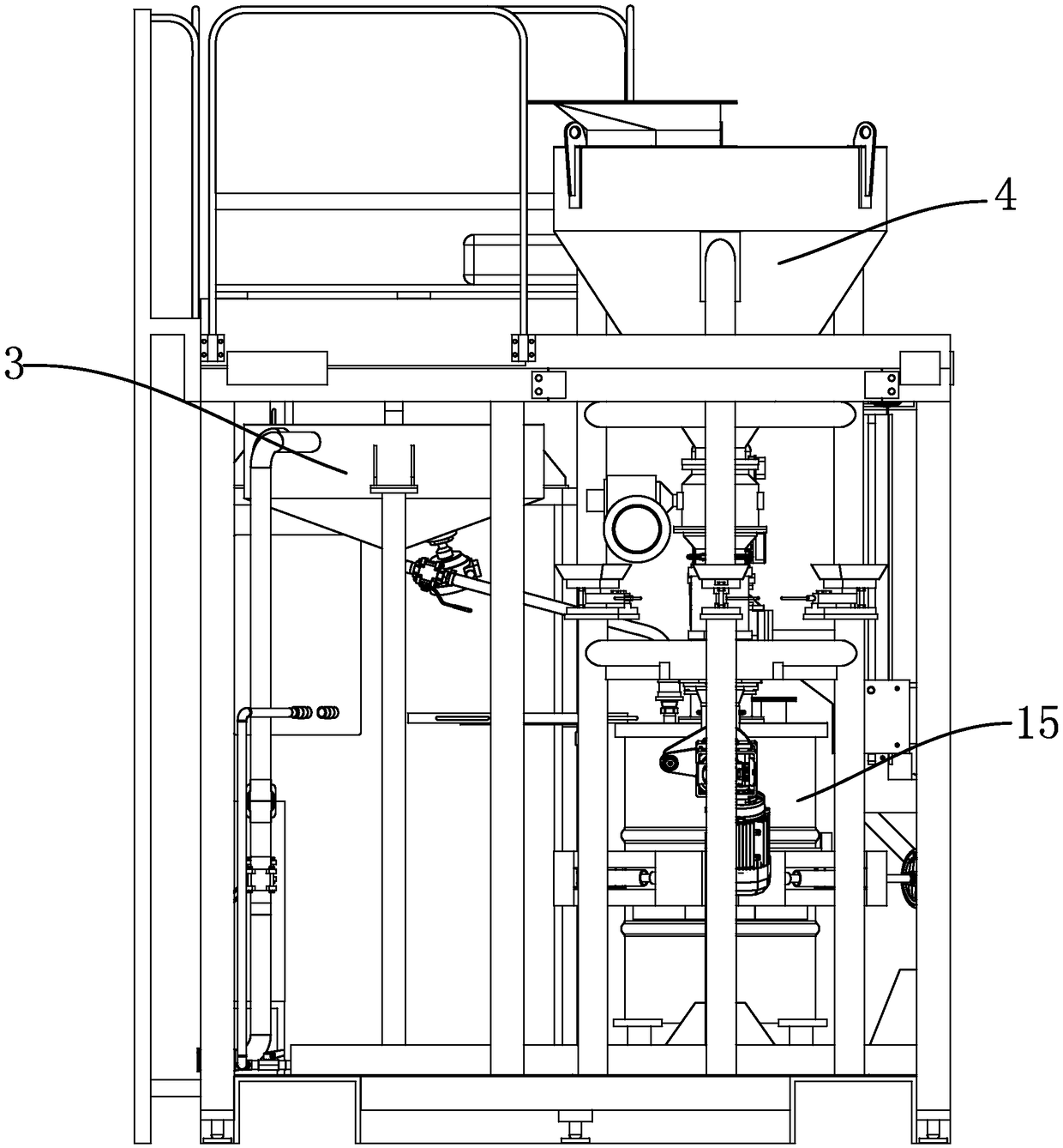 Material allocation mechanism of material allocation device