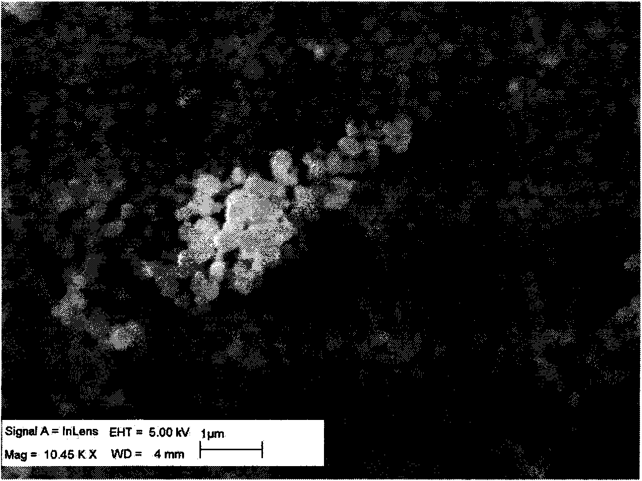 Polytetrafluoroethylene nanoscale powder material and preparation method thereof