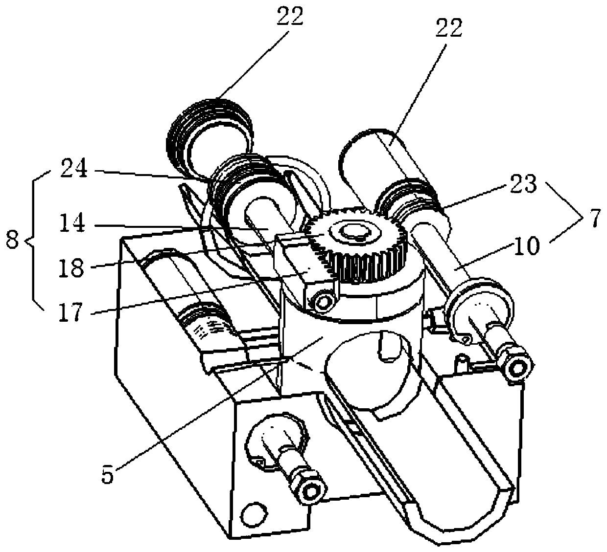 Sand ejection nozzle