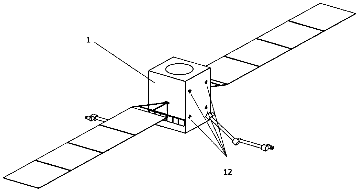 Stationary orbit ultra-large type assembling satellite platform configuration and assembling method