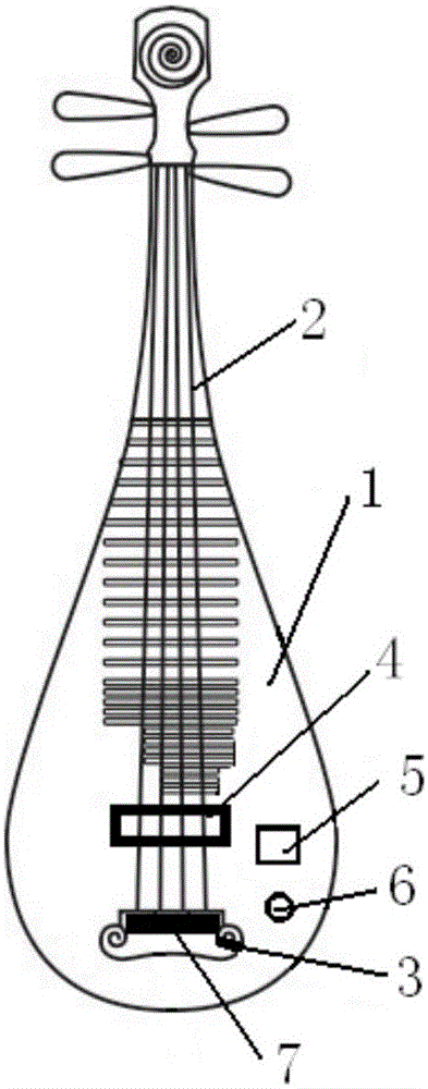 Vertical acoustic and electric-acoustic dual-purpose Chinese lute