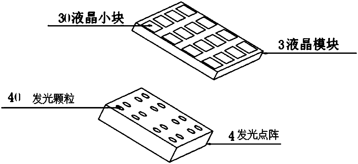 Laser speckle projection device