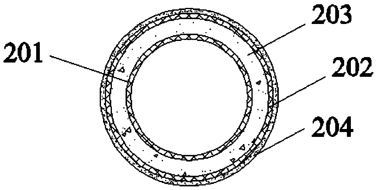 Coalescence filter core structure and filtering device