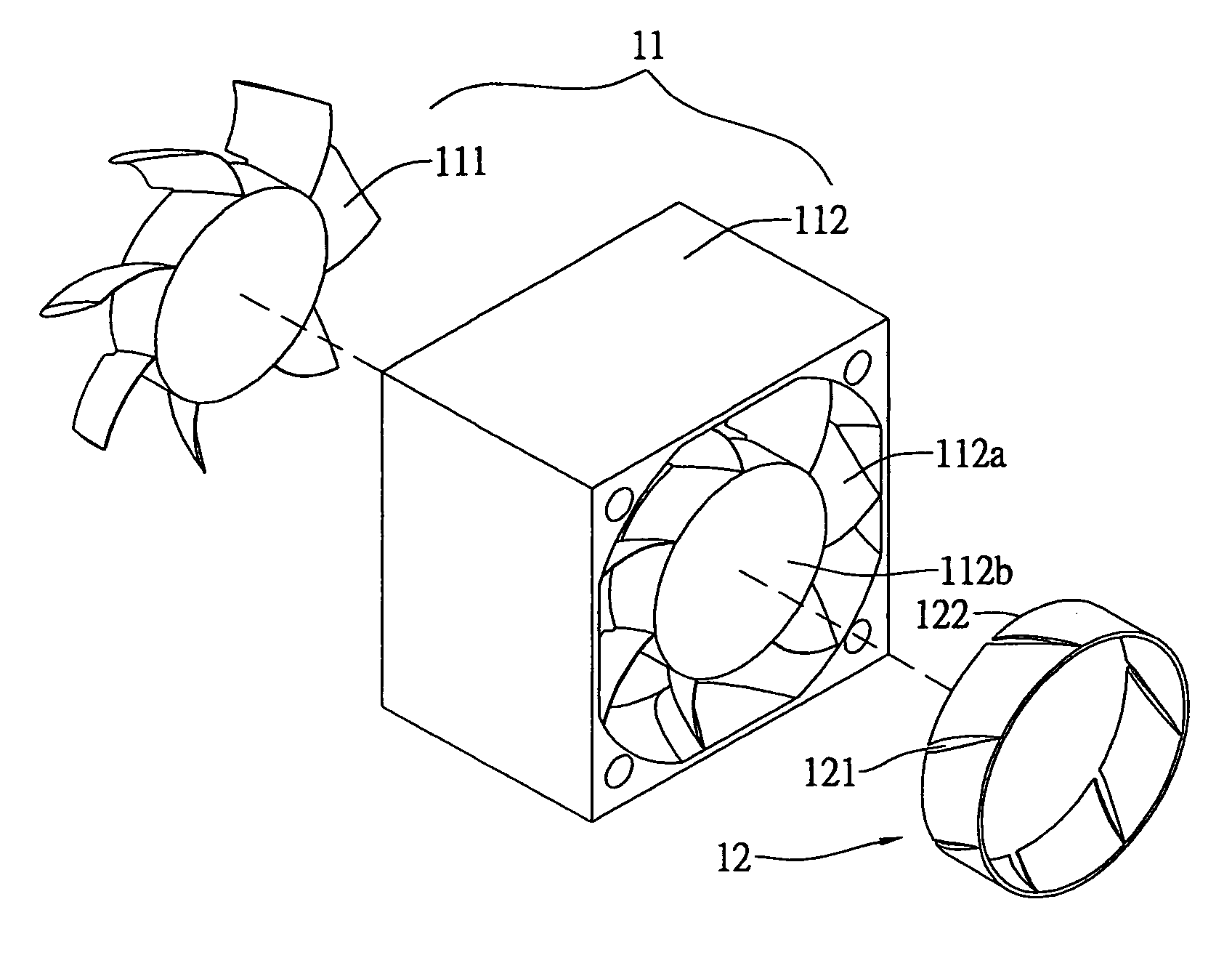 Ring unit for decreasing eddy flow area of a fan module