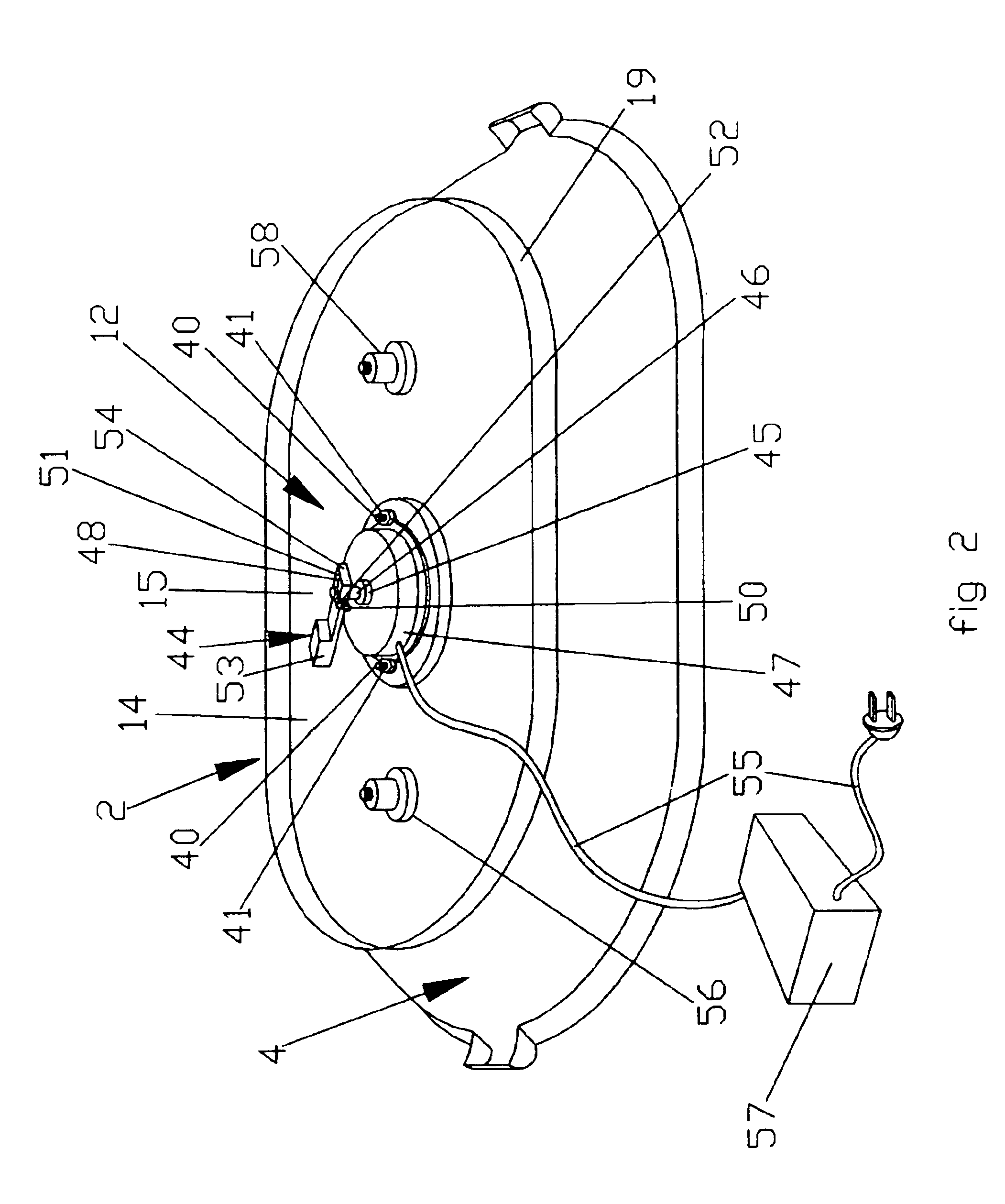 Animal waste receptacle having vibration directed flow