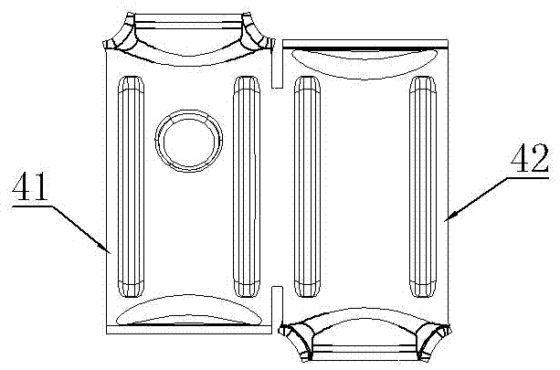 Cutting mold for heat shield of automobile exhaust system