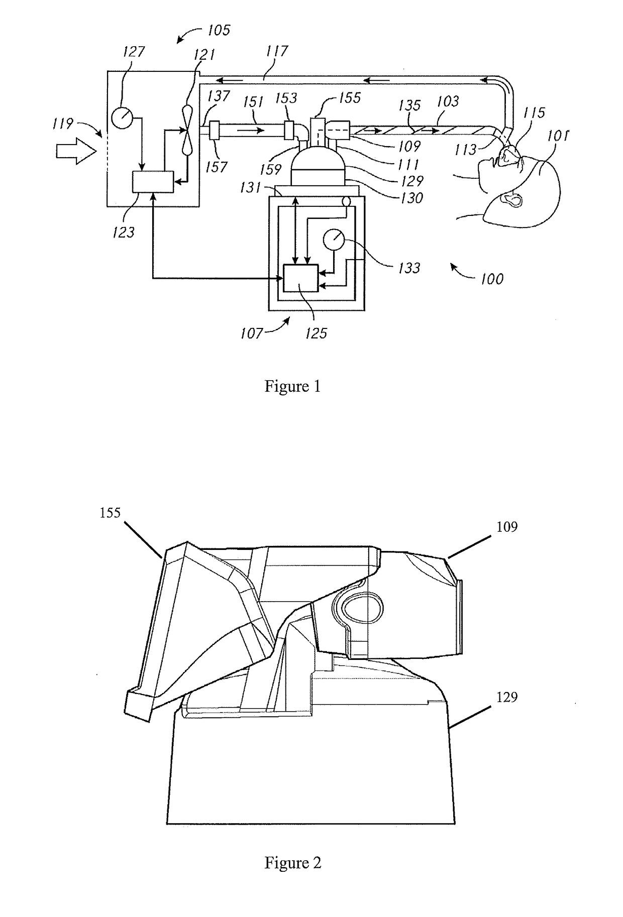 Adaptors and usability features for respiratory assistance systems