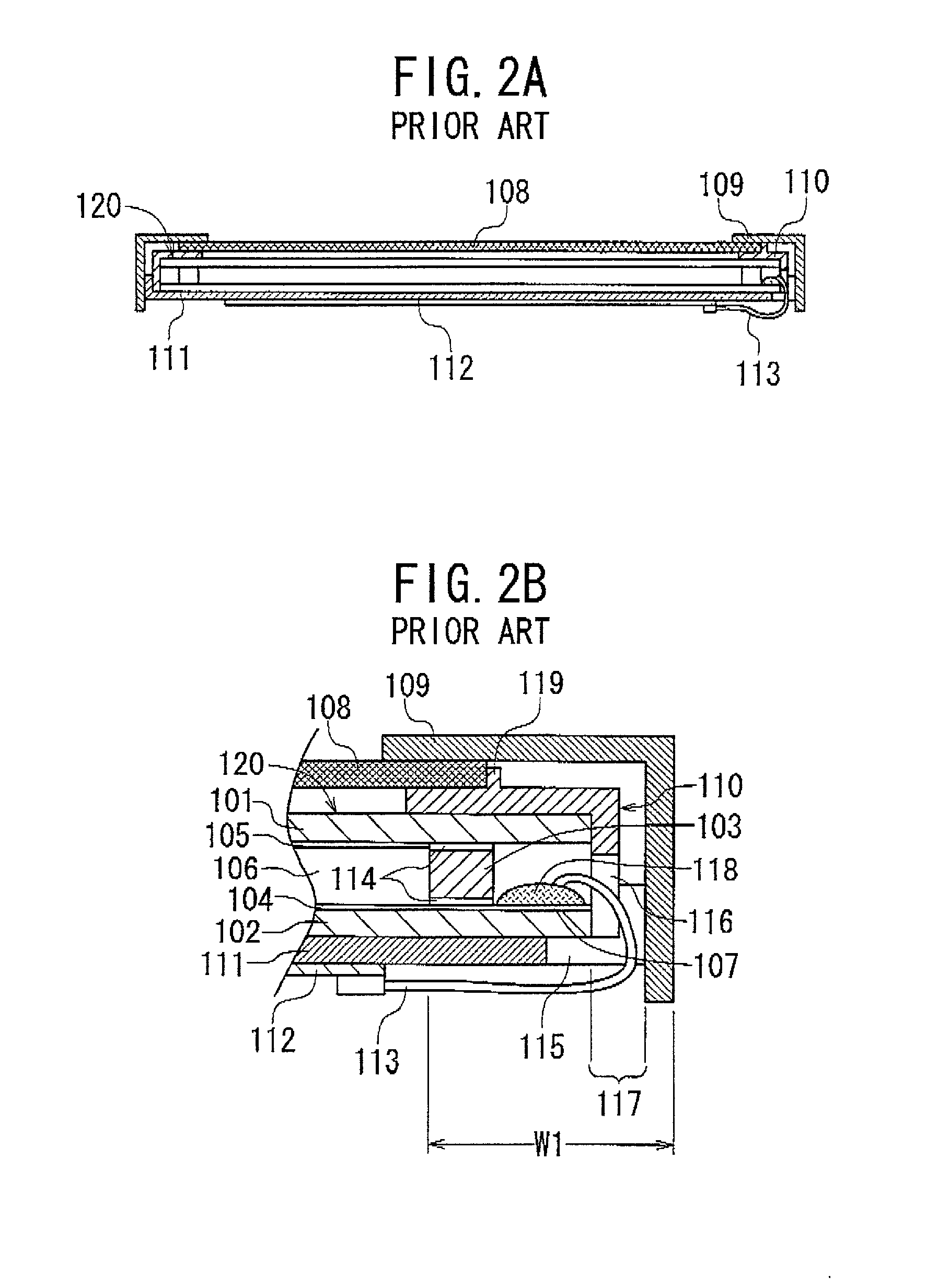 Flat-type fluorescent lamp for illumination unit and liquid crystal device