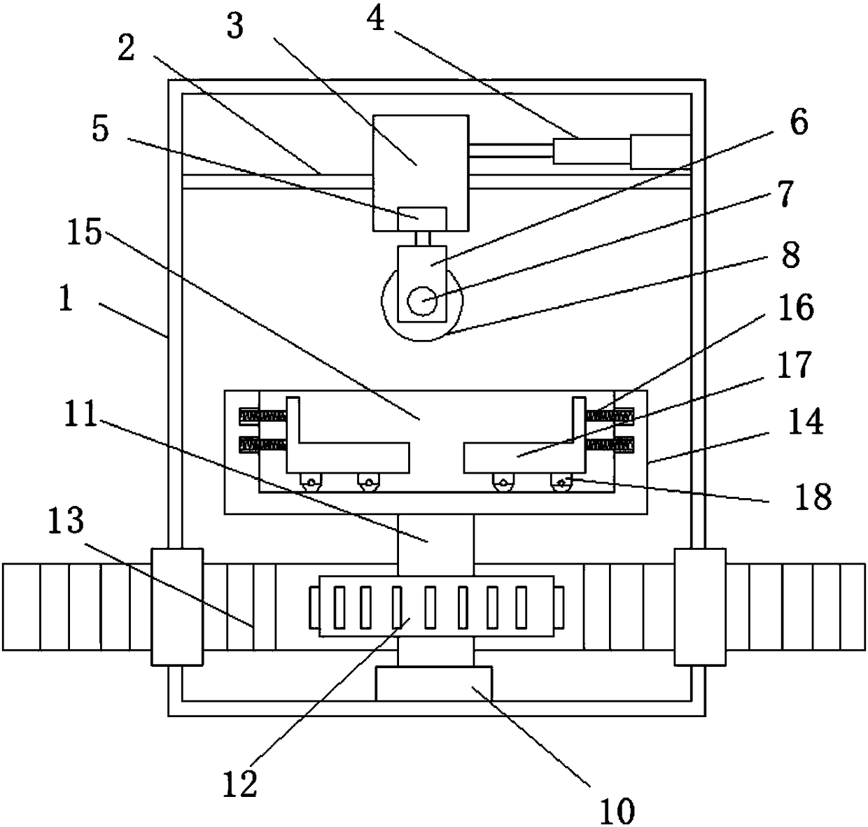 Aluminum alloy profile cutting device