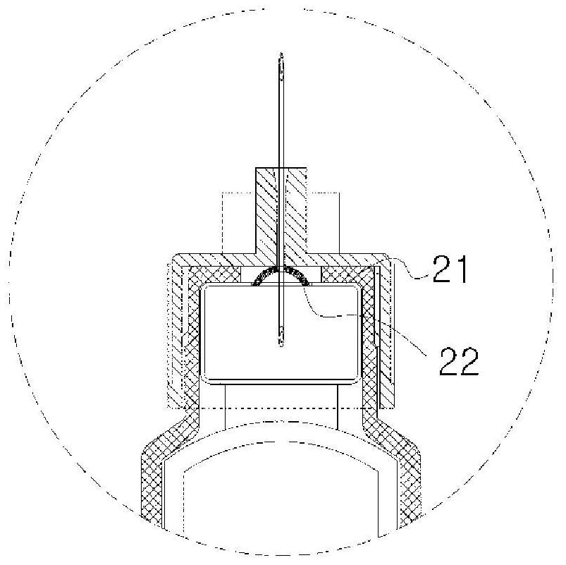 Drug injection cartridge and drug injector comprising same