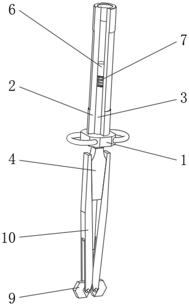 Splitter for breaking stone or concrete