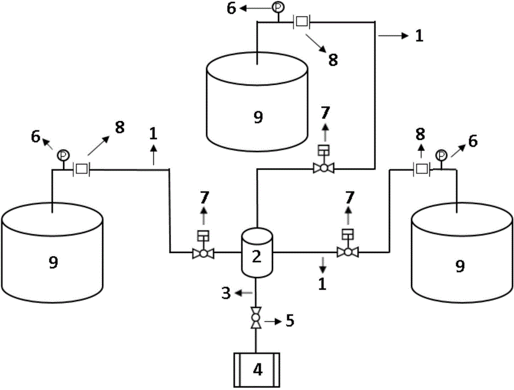 Storage tank gas phase communication device