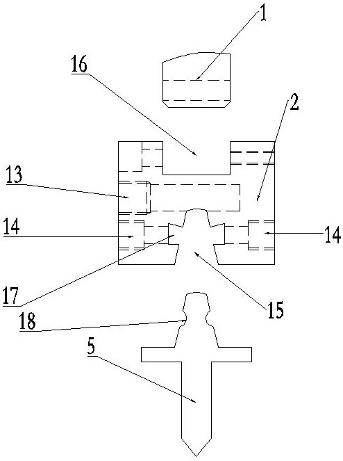 A fast mold change device for the upper mold of the bending machine