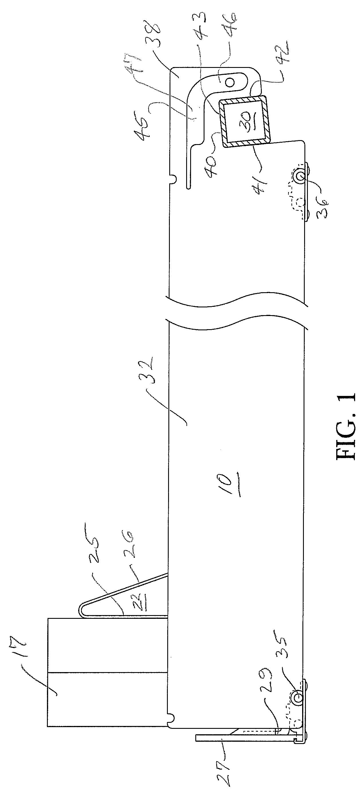 Width-adjustable product display tray with novel mounting arrangement