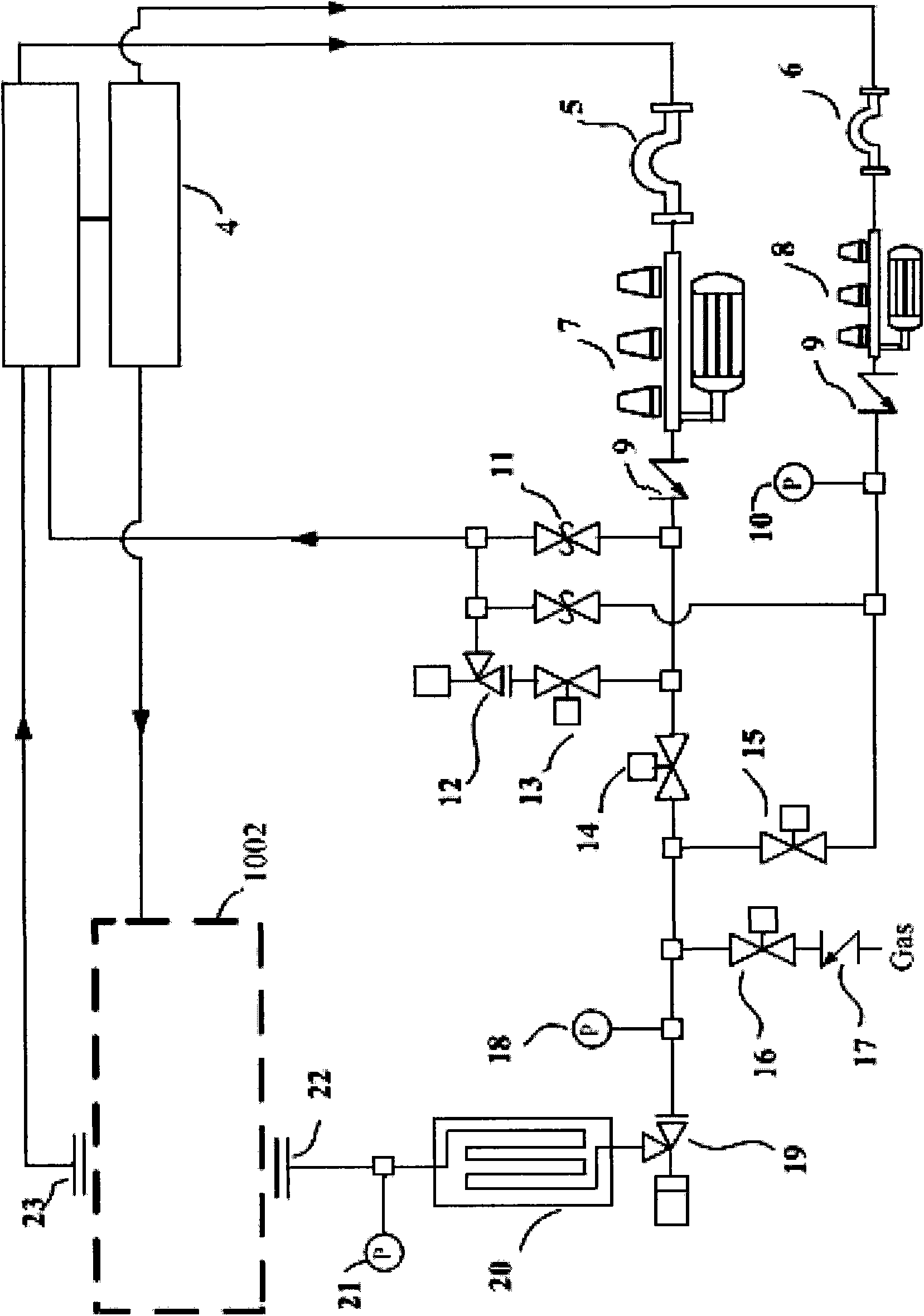 Underground working condition simulation method for controlled pressure drilling experiment and test