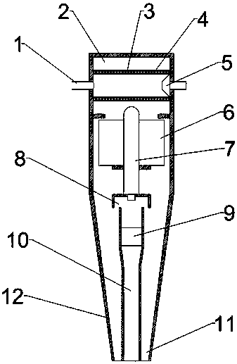 Oil well flow back liquid sand removing device