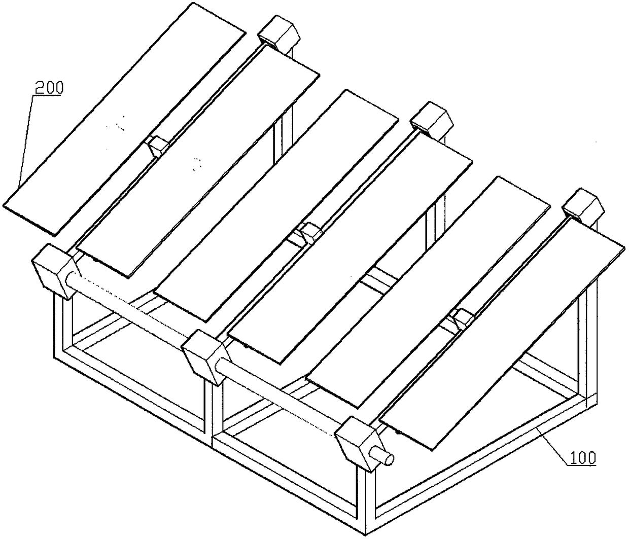 Energy-saving solar full tracking power generation components