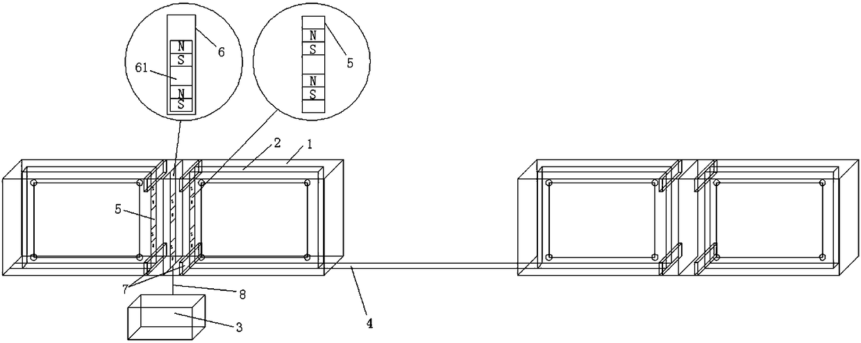 A flat-opening retaining wall