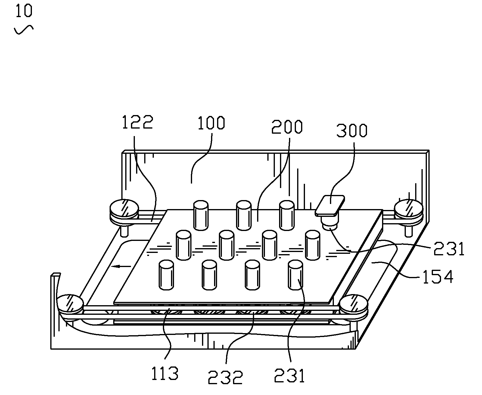 Workpiece-transporting apparatus of in-line sputtering machine