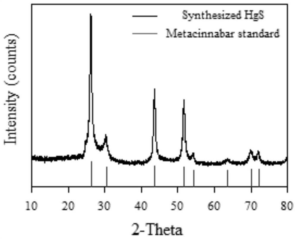 Method for rapidly preparing spherical mercury sulfide nanoparticles