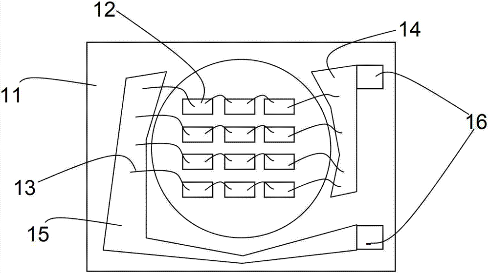 Light emitting diode (LED) lamp panel packaging structure and method thereof