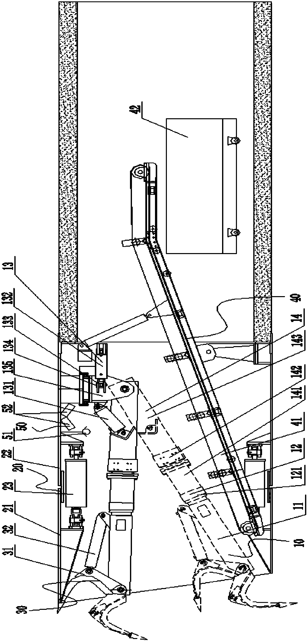 An intelligent digging pipe jacking machine