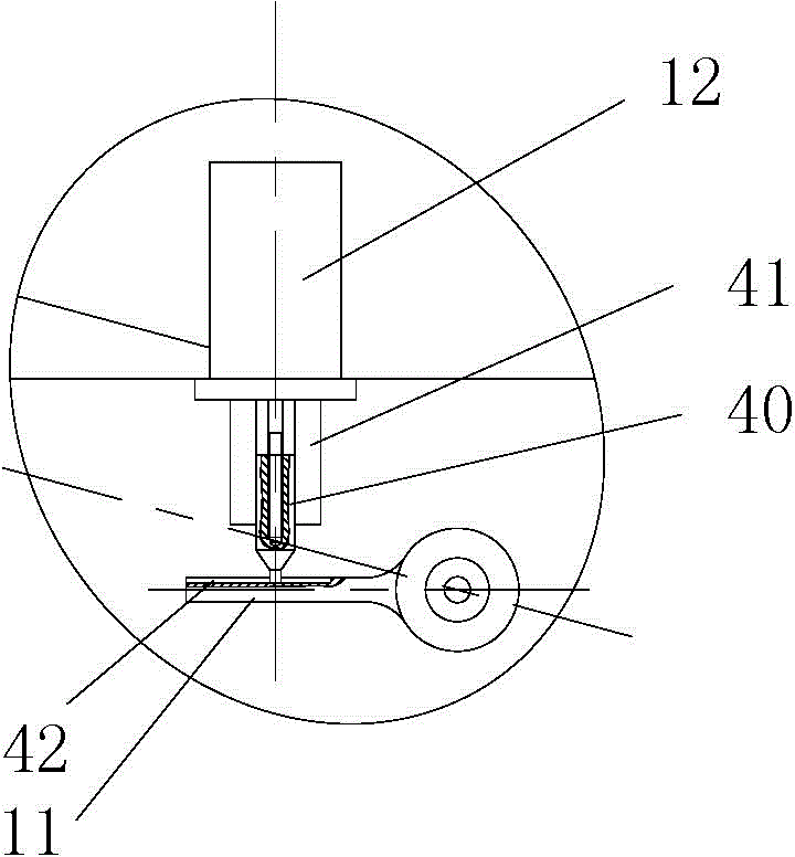 Rotary location type gear shaft gear tooth end chamfering grinding processing device