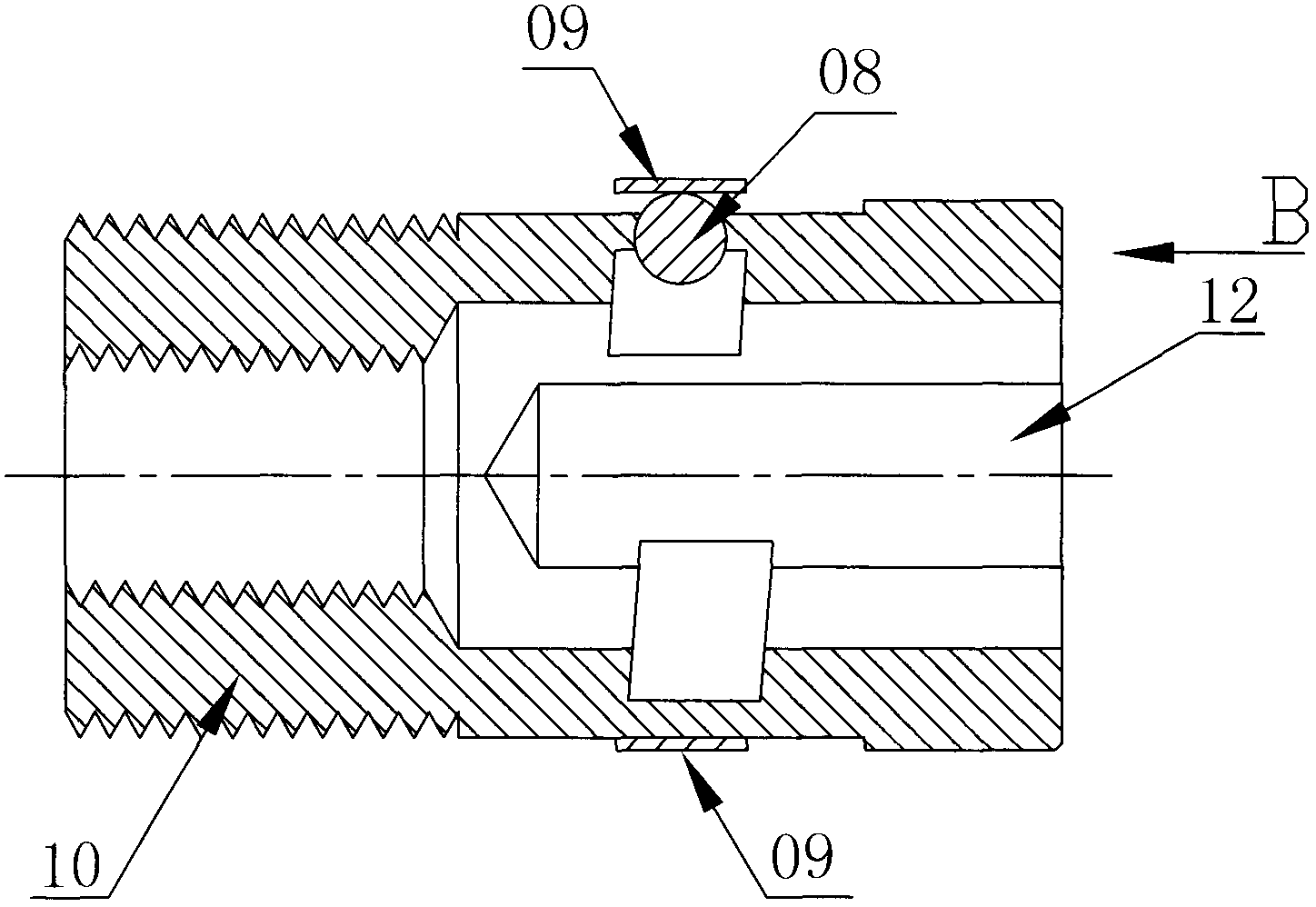 Anti-loosening type elastic rapid connecting device for welding cables