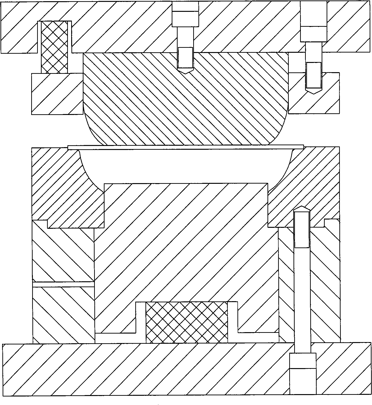 Post forming method of aluminum pot body