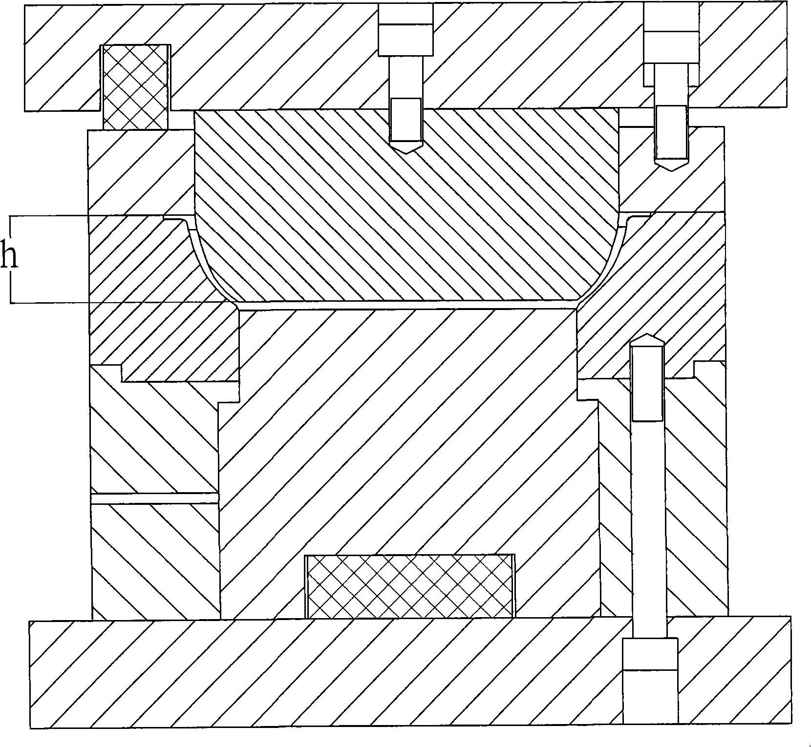 Post forming method of aluminum pot body