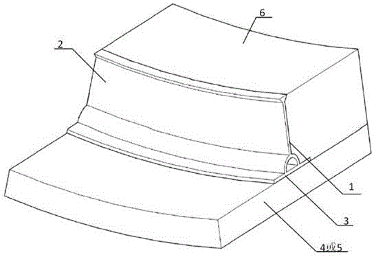 Tunnel lining end template structure with waterproofing and drainage functions