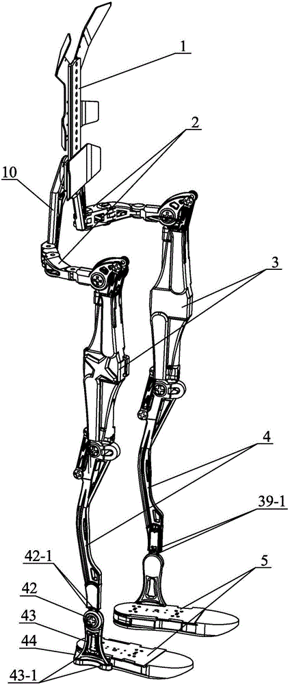 Light-weight high-speed large-load lower limb exoskeleton robot