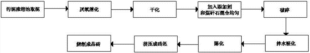 Method for preparing brick from sludge anaerobic digestion biogas residues