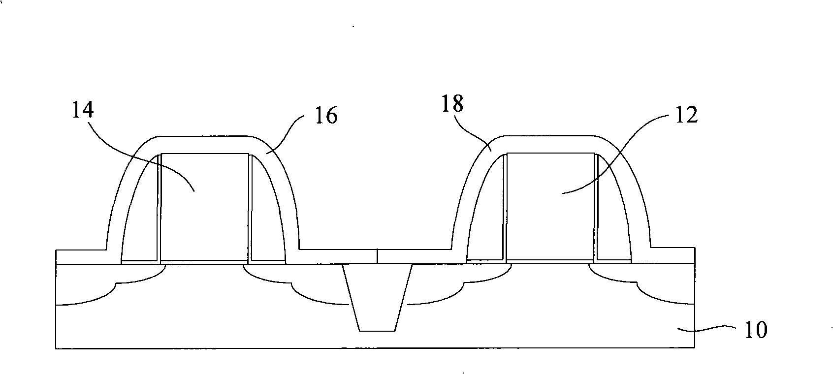 Method for forming stress layer of complementary metal oxide semiconductor device