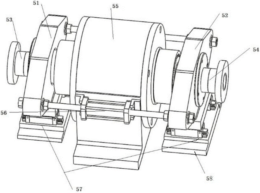 Large-torque large-deflection-angle universal coupling testing stand