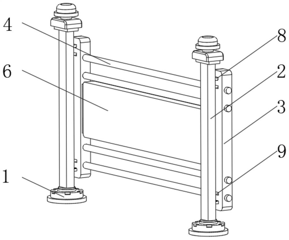 Road and bridge side protective fence for safety protection