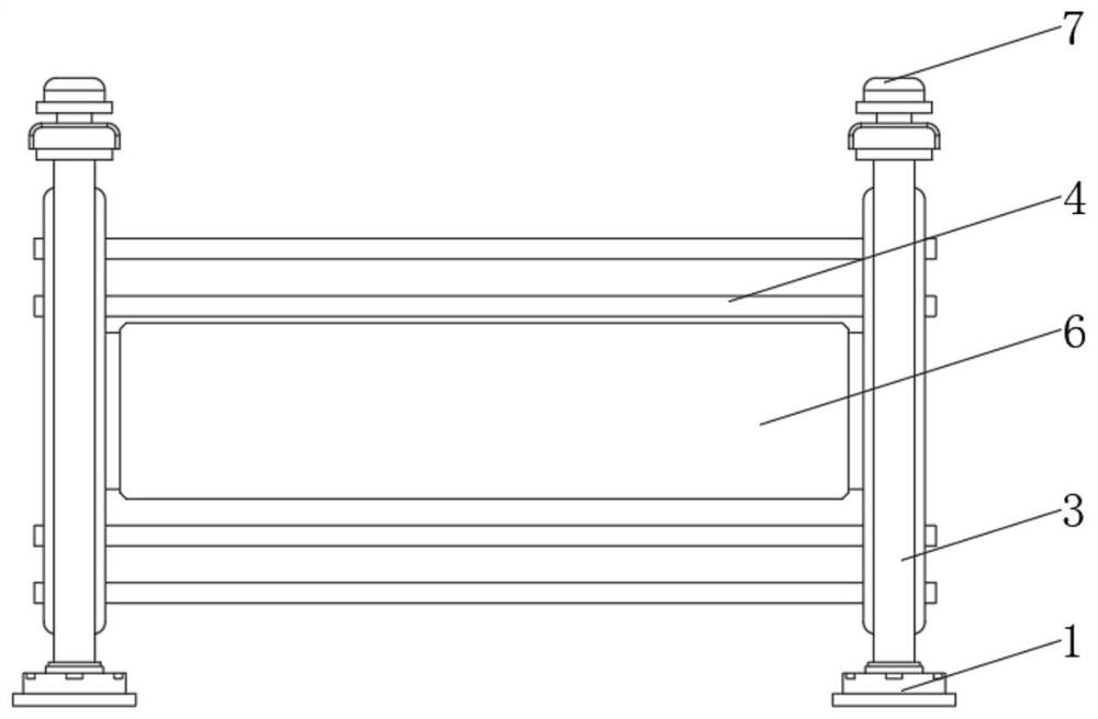 Road and bridge side protective fence for safety protection