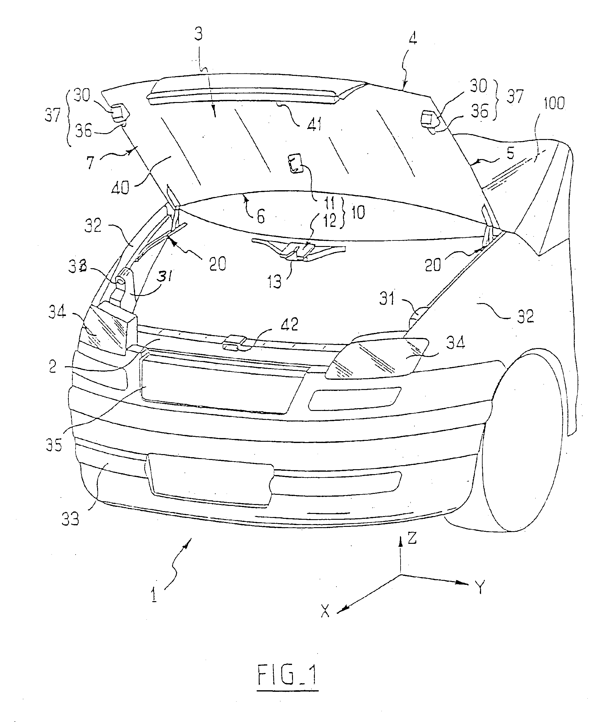 Automobile vehicle including associated body parts with reduced clearance