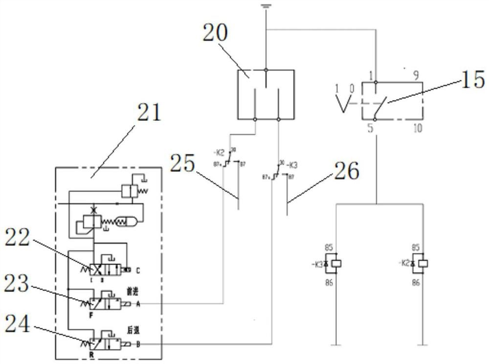 Loader-digger capable of running in two directions