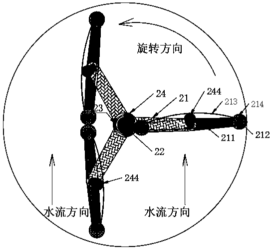 Vertical axis rotor propeller and hydrogen production ship using the propeller