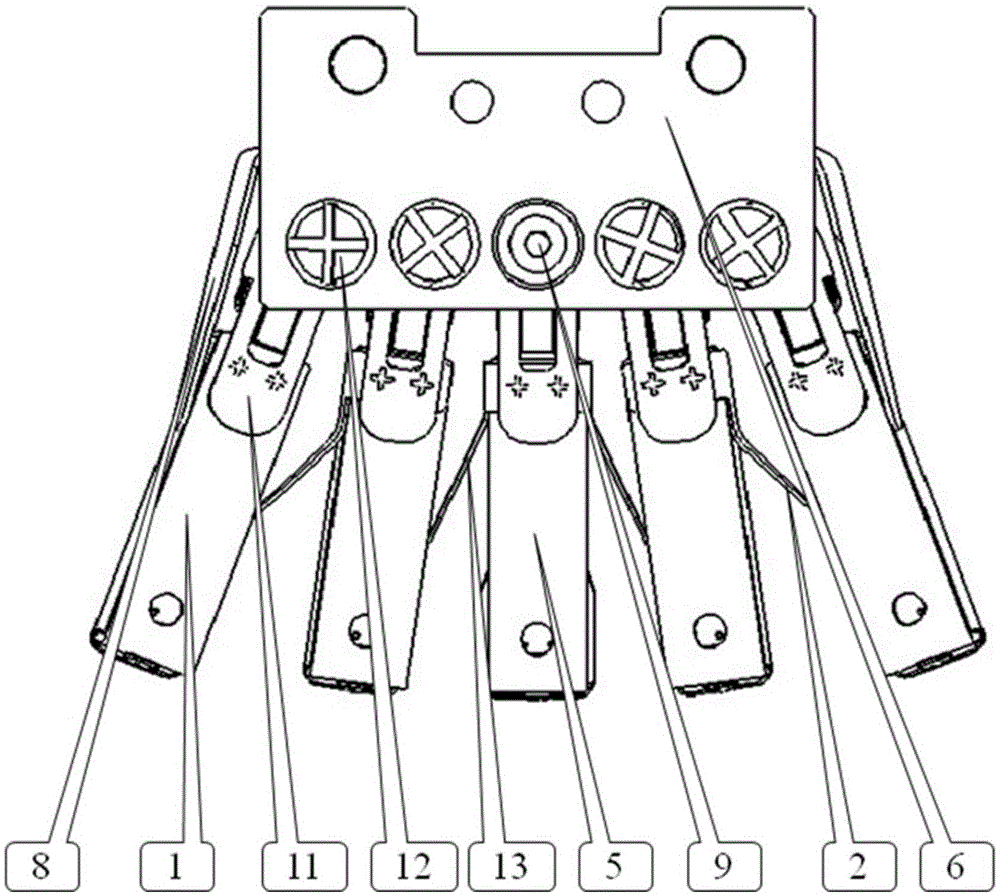 Finger probe unit of floating magnetic flux leakage detection device in pipeline