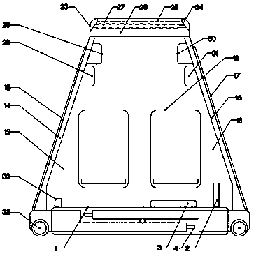 Safe house device capable of achieving emergency escape and used for mine