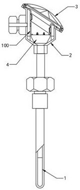 Manufacturing process of multi-protection temperature sensor