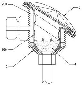 Manufacturing process of multi-protection temperature sensor