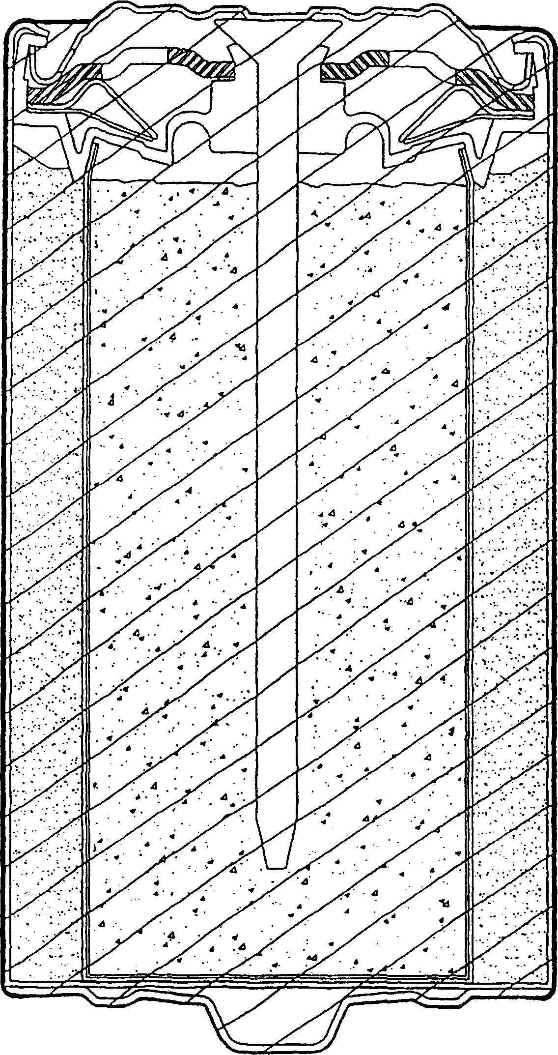 Chemical battery having pressure release mechanism and producing method