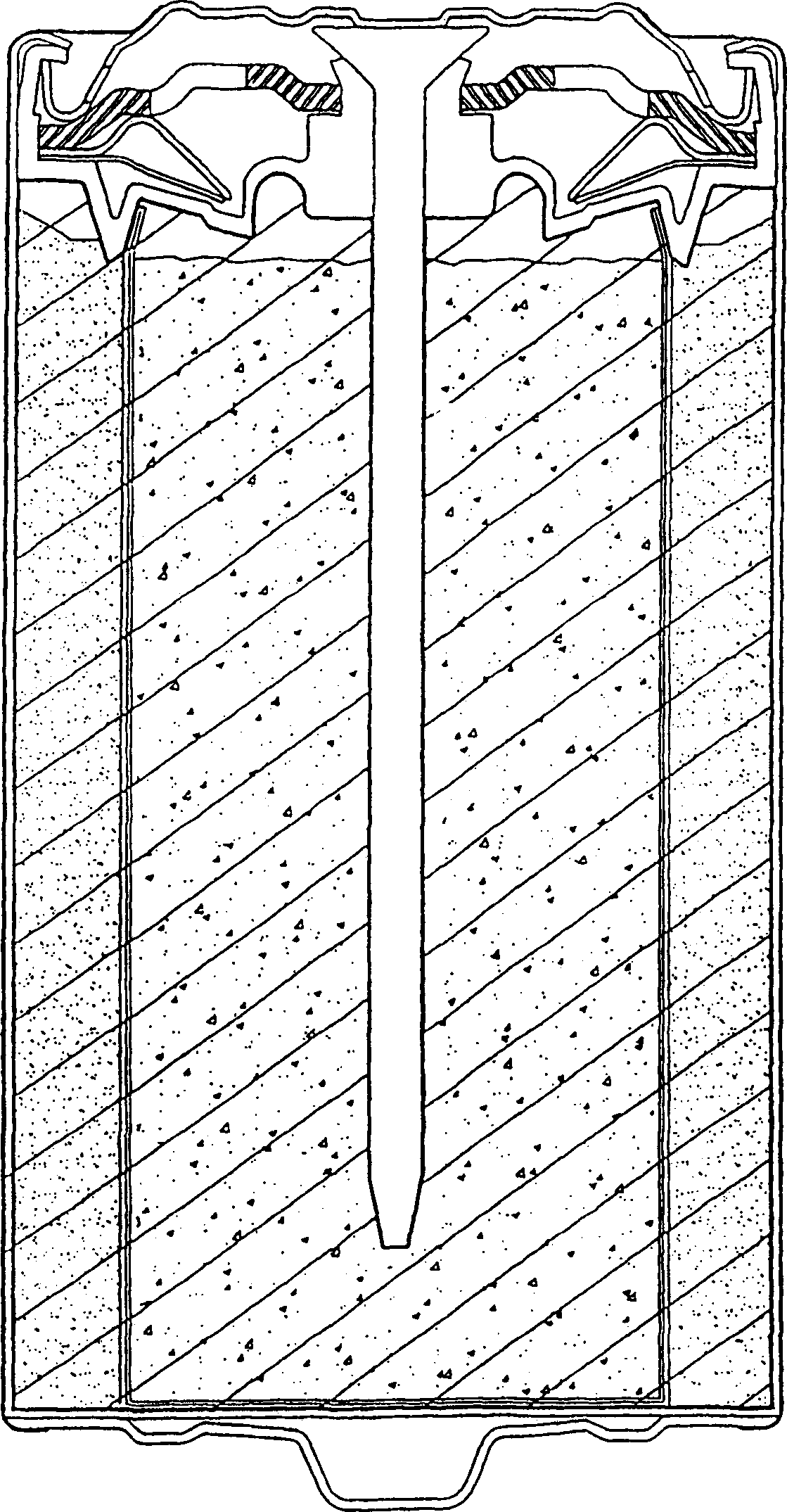 Chemical battery having pressure release mechanism and producing method